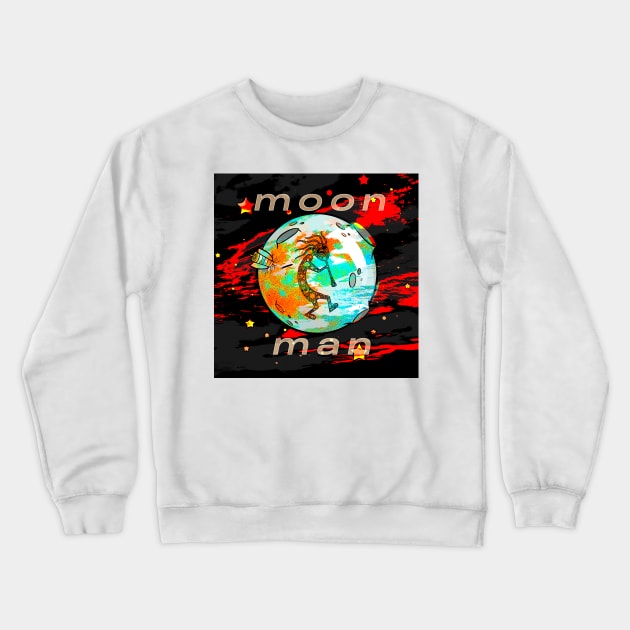 moon man Crewneck Sweatshirt by psanchez